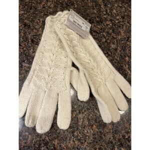 Luxury Gloves - 100% Baby Alpalca in Natural Color - Full Fingered - 2023, NWT